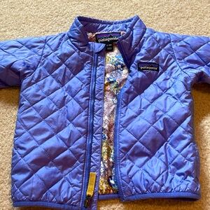Pre-loved Patagonia purple 12-18 m Nano puff jacket